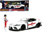 2020 Toyota Supra White and Rick Hunter Diecast Figurine "Robotech" "Hollywood Rides" Series 1/24 Model Car by Jada <h2>2020 Jada</h2> <p>High-quality perfect for collectors enthusiasts. Features deta