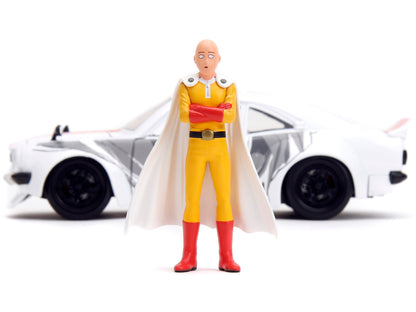 1974 Mazda RX-3 White with Red Stripe and Graphics Saitama Diecast Figure "One Punch Man" (2015-2019) TV Series 1/24 Model Car by Jada <h2>1974 Jada</h2> <p>High-quality perfect for collectors enthusi