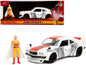 1974 Mazda RX-3 White with Red Stripe and Graphics Saitama Diecast Figure "One Punch Man" (2015-2019) TV Series 1/24 Model Car by Jada <h2>1974 Jada</h2> <p>High-quality perfect for collectors enthusi