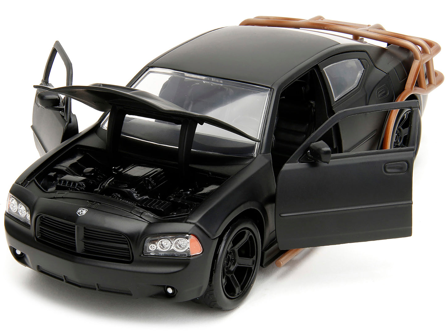 2006 Dodge Charger Matt Black with Outer Cage "Fast & Furious" Movie 1/24 Diecast Model Car by Jada <h2>2006 Jada</h2> <p>High-quality perfect for collectors and enthusiasts. Features detailed interio