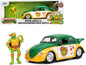 1959 Volkswagen Drag Beetle Green and Yellow Michelangelo Diecast Figure "Teenage Mutant Ninja Turtles" "Hollywood Rides" Series 1/24 Model Car by Jada <h2>1959 Jada</h2> <p>High-quality perfect for c