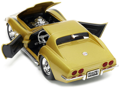 1969 Chevrolet Corvette Stingray ZL-1 Gold Metallic with Black Stripe "Bigtime Muscle" Series 1/24 Diecast Model Car by Jada <h2>1969 Jada</h2> <p>High-quality perfect for collectors and enthusiasts.
