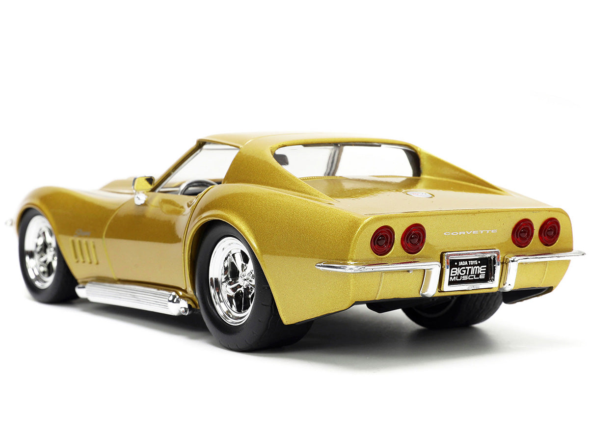 1969 Chevrolet Corvette Stingray ZL-1 Gold Metallic with Black Stripe "Bigtime Muscle" Series 1/24 Diecast Model Car by Jada <h2>1969 Jada</h2> <p>High-quality perfect for collectors and enthusiasts.