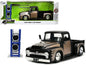 1956 Ford F-100 Pickup Truck Matt Black and Champagne with Flames Extra Wheels "Just Trucks" Series 1/24 Diecast Model Car by Jada <h2>1956 Jada</h2> <p>High-quality perfect for collectors enthusiasts