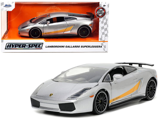 Lamborghini Gallardo Superleggera Silver Metallic 1/24 Diecast Model Car - Jada