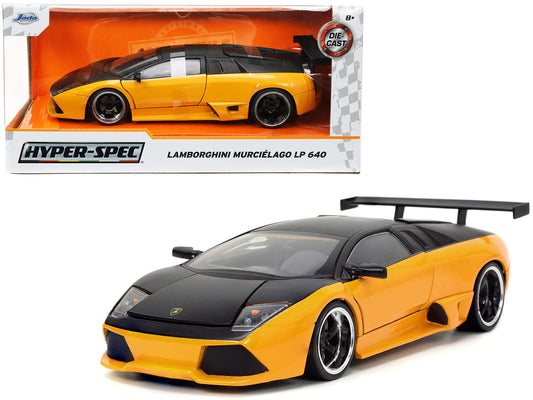 Lamborghini Murcielago LP 640 Yellow Metallic Matt 1/24 Diecast Model Car - Jada