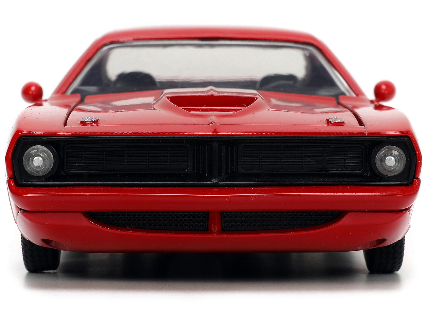 1973 Plymouth Barracuda Red with Black Stripes "Bigtime Muscle" Series 1/24 Diecast Model Car by Jada <h2>1973 Jada</h2> <p>High-quality perfect for collectors and enthusiasts. Features detailed inter