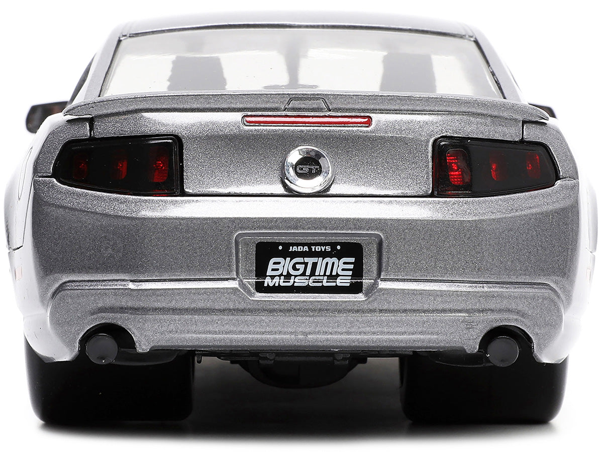 2010 Ford Mustang GT Gray Metallic with Flames "Ford Motor Company" "Bigtime Muscle" Series 1/24 Diecast Model Car by Jada <h2>2010 Jada</h2> <p>High-quality perfect for collectors and enthusiasts. Fe