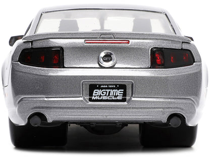 2010 Ford Mustang GT Gray Metallic with Flames "Ford Motor Company" "Bigtime Muscle" Series 1/24 Diecast Model Car by Jada <h2>2010 Jada</h2> <p>High-quality perfect for collectors and enthusiasts. Fe