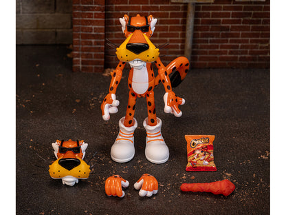 Chester Cheetah 5.5" Glow-in-the-Dark Figure with Accessories and Alternate Head Hands "Flamin' Hot Cheetos Crunchy" Model by Jada <h2>Chester Jada</h2> <p>High-quality diecast car perfect for collect