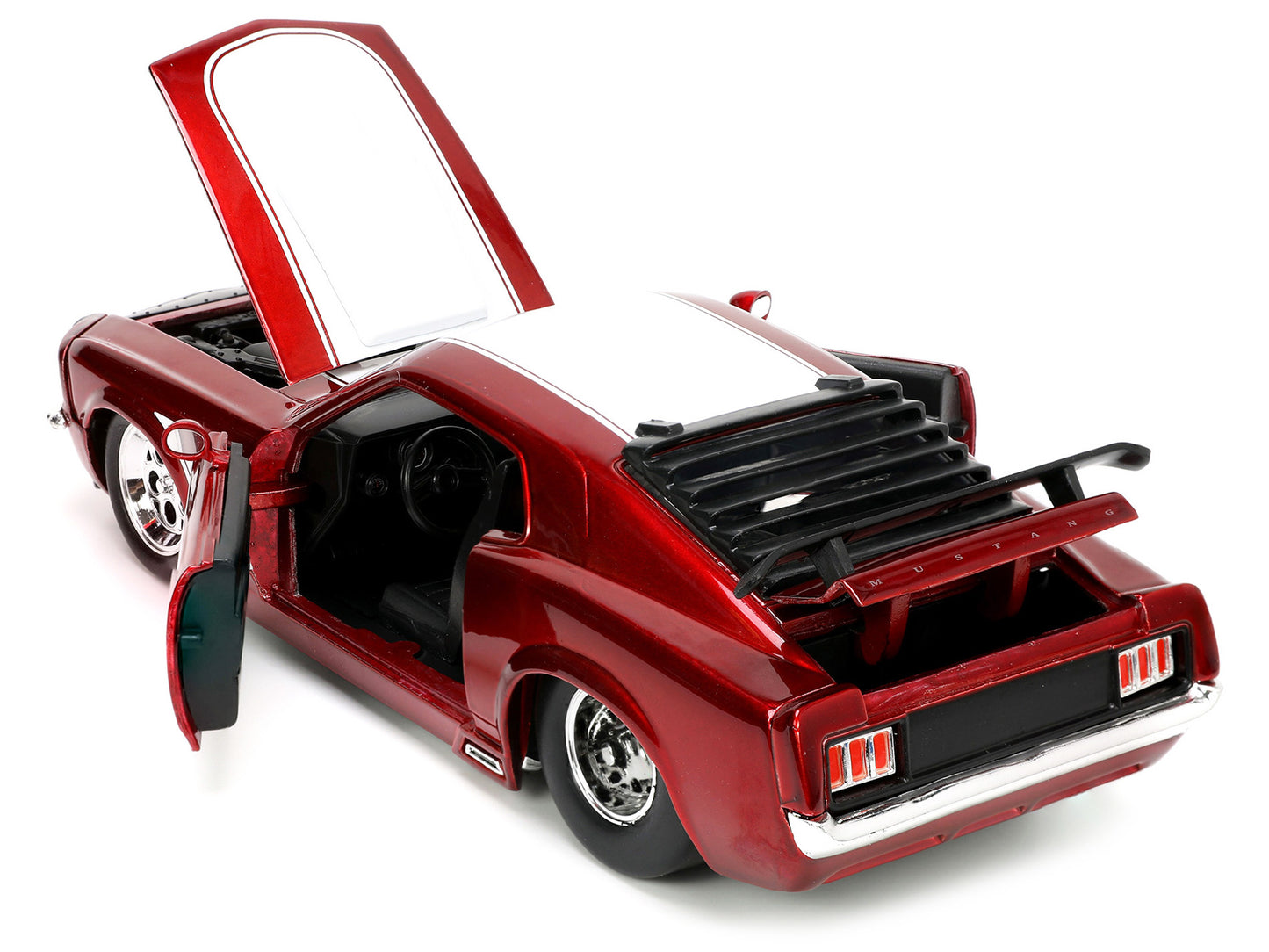1970 Ford Mustang Boss 429 Candy Red with White Stripes "Super Boss" "Bigtime Muscle" Series 1/24 Diecast Model Car by Jada <h2>1970 Jada</h2> <p>High-quality perfect for collectors and enthusiasts. F