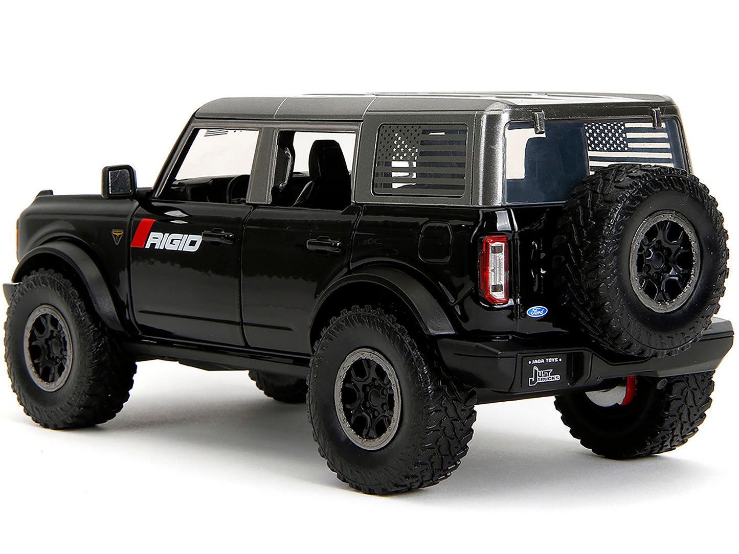 2021 Ford Bronco Badlands Black "Rigid" with Extra Wheels "Just Trucks" Series 1/24 Diecast Model Car by Jada <h2>2021 Jada</h2> <p>High-quality perfect for collectors and enthusiasts. Features detail
