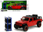 2020 Jeep Gladiator Rubicon Pickup Truck Red with Black Top and Extra Wheels "Just Trucks" Series 1/24 Diecast Model Car by Jada <h2>2020 Jada</h2> <p>High-quality perfect for collectors enthusiasts.