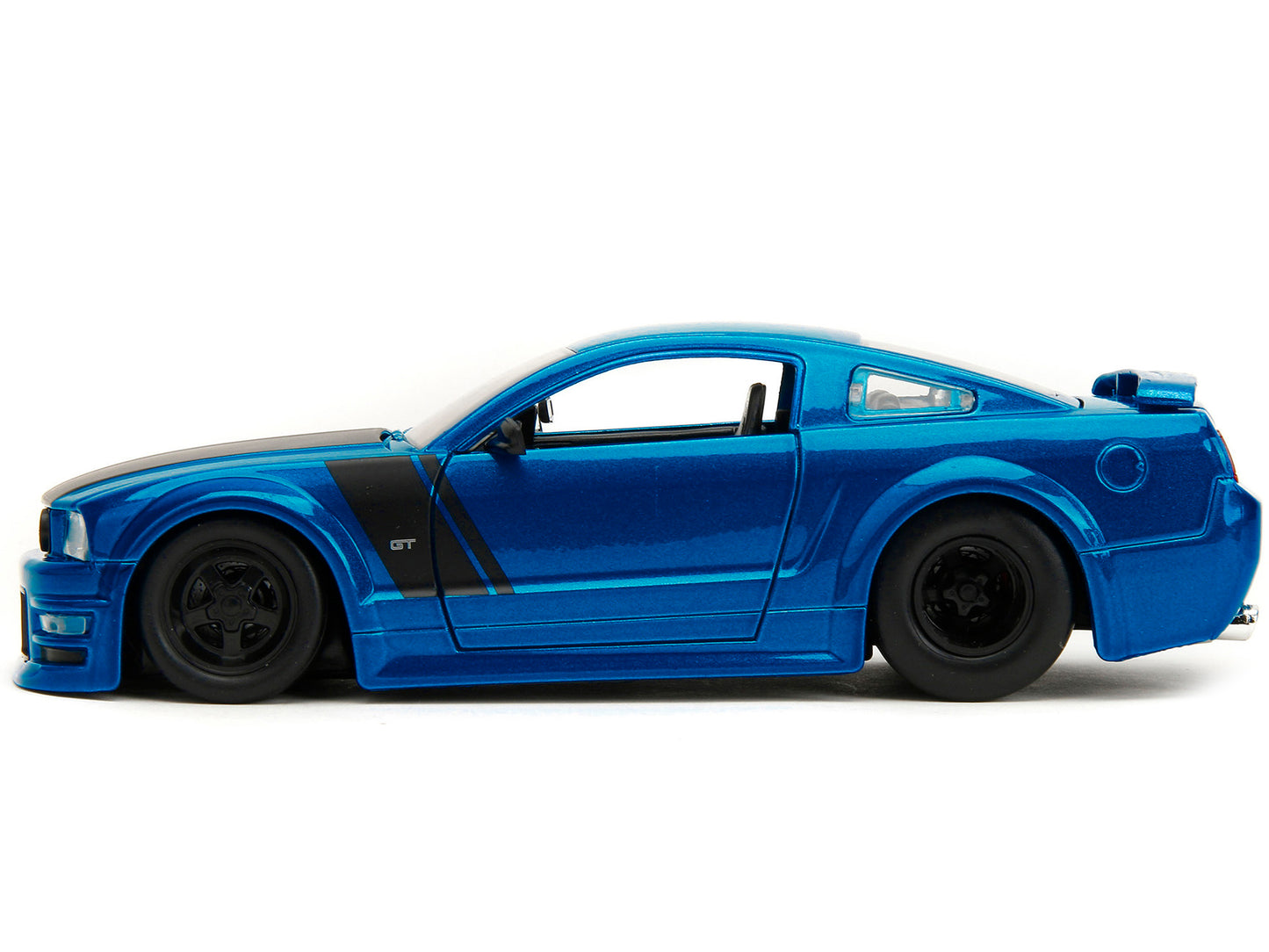 2006 Ford Mustang GT Blue Metallic with Matt Black Hood and Stripes "Bigtime Muscle" Series 1/24 Diecast Model Car by Jada <h2>2006 Jada</h2> <p>High-quality perfect for collectors enthusiasts. Featur