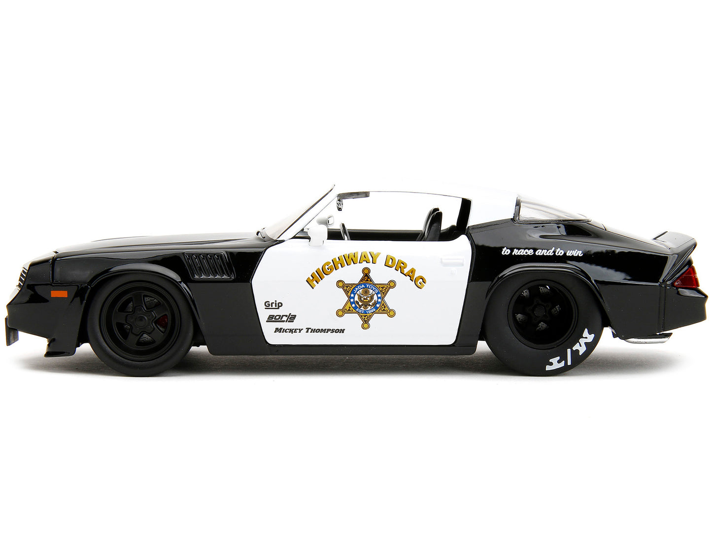 1979 Chevrolet Camaro Z28 Police Black and White "Highway Drag" "Bigtime Muscle" Series 1/24 Diecast Model Car by Jada <h2>1979 Jada</h2> <p>High-quality perfect for collectors enthusiasts. Features d
