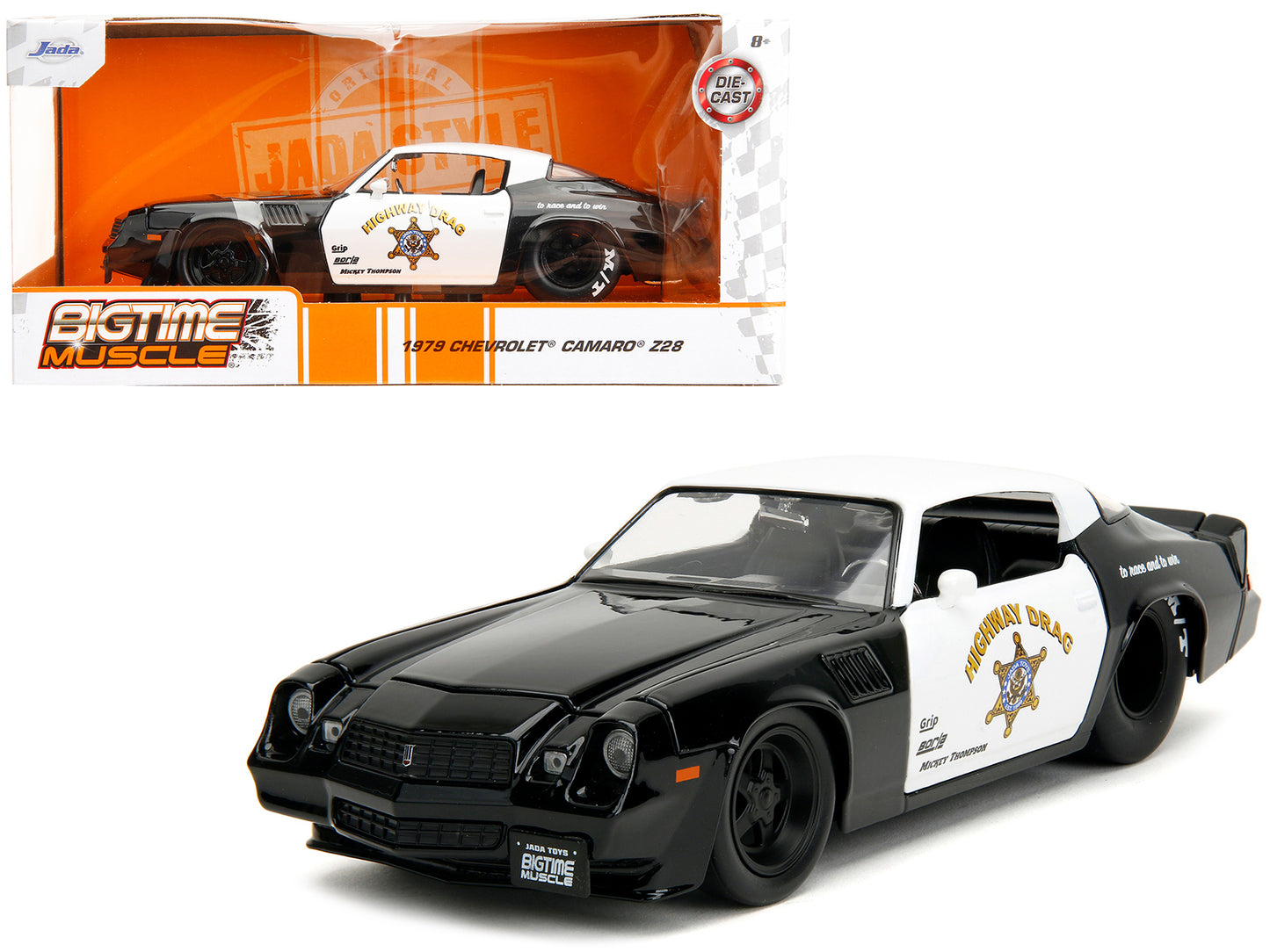 1979 Chevrolet Camaro Z28 Police Black and White "Highway Drag" "Bigtime Muscle" Series 1/24 Diecast Model Car by Jada <h2>1979 Jada</h2> <p>High-quality perfect for collectors enthusiasts. Features d