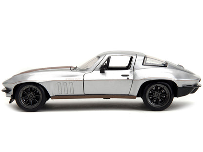 1966 Chevrolet Corvette Silver Metallic with Bronze Stripes "Bigtime Muscle" Series 1/24 Diecast Model Car by Jada <h2>1966 Jada</h2> <p>High-quality perfect for collectors and enthusiasts. Features d