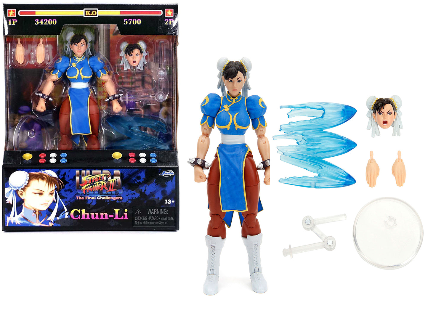 Chun-Li 6" Moveable Figure with Accessories and Alternate Head Hands "Ultra Street Fighter II: The Final Challengers" (2017) Video Game model by Jada <h2>Chun-Li Jada</h2> <p>High-quality diecast car