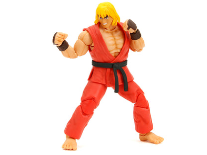 Ken 6" Moveable Figure with Accessories and Alternate Head Hands "Ultra Street Fighter II: The Final Challengers" (2017) Video Game Model by Jada <h2>Ken Jada</h2> <p>High-quality diecast car perfect