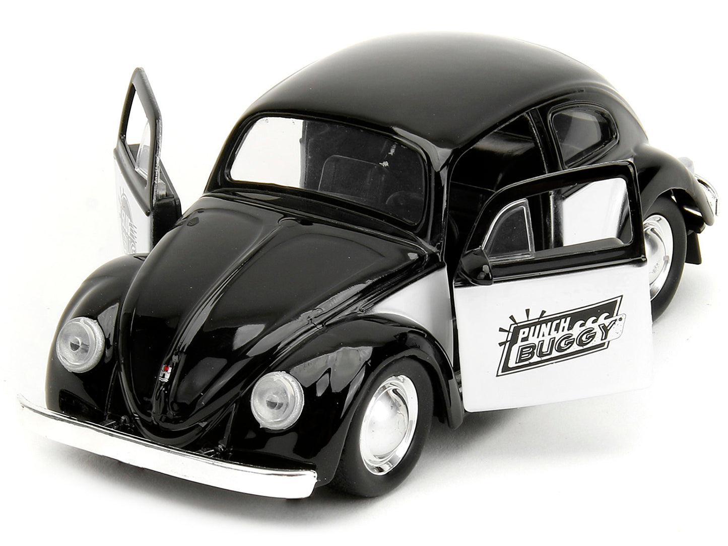 1959 Volkswagen Beetle "Punch Buggy" Black and White Boxing Gloves Accessory Series 1/32 Diecast Model Car by Jada <h2>1959 Jada</h2> <p>High-quality perfect for collectors enthusiasts. Features detai