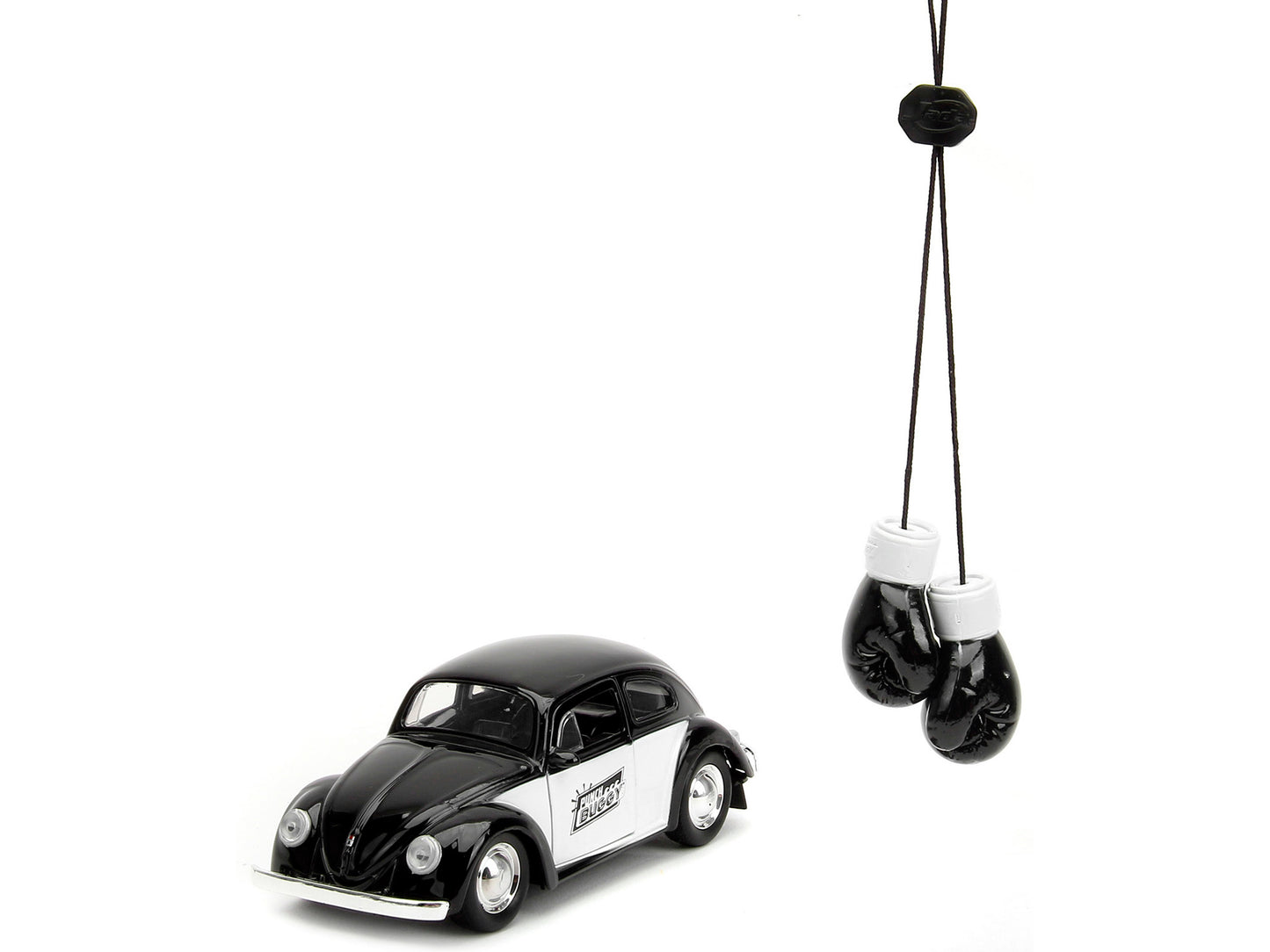 1959 Volkswagen Beetle "Punch Buggy" Black and White Boxing Gloves Accessory Series 1/32 Diecast Model Car by Jada <h2>1959 Jada</h2> <p>High-quality perfect for collectors enthusiasts. Features detai
