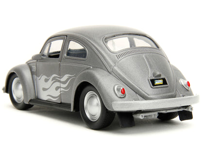 1959 Volkswagen Beetle Gray Metallic with Silver Flames and Boxing Gloves Accessory "Punch Buggy" Series 1/32 Diecast Model Car by Jada <h2>1959 Jada</h2> <p>High-quality perfect for collectors enthus
