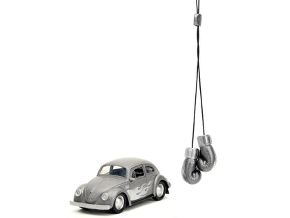 1959 Volkswagen Beetle Gray Metallic with Silver Flames and Boxing Gloves Accessory "Punch Buggy" Series 1/32 Diecast Model Car by Jada <h2>1959 Jada</h2> <p>High-quality perfect for collectors enthus