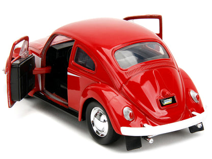 1959 Volkswagen Beetle Red with White Graphics and Boxing Gloves Accessory "Punch Buggy" Series 1/32 Diecast Model Car by Jada <h2>1959 Jada</h2> <p>High-quality perfect for collectors enthusiasts. Fe