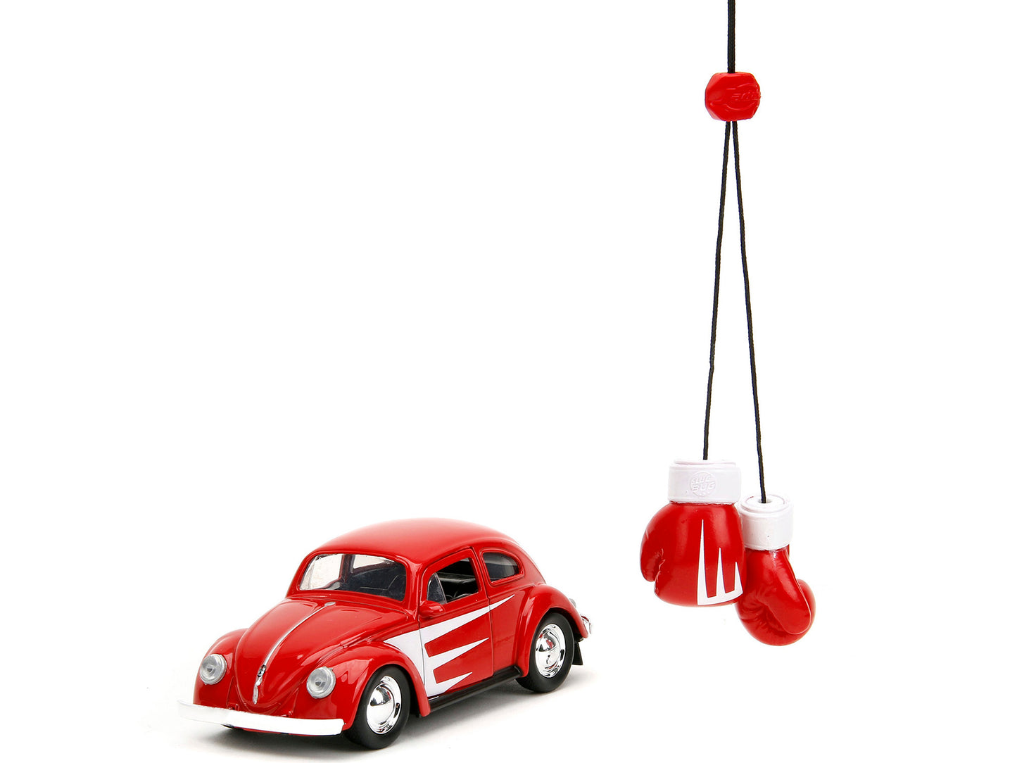1959 Volkswagen Beetle Red with White Graphics and Boxing Gloves Accessory "Punch Buggy" Series 1/32 Diecast Model Car by Jada <h2>1959 Jada</h2> <p>High-quality perfect for collectors enthusiasts. Fe