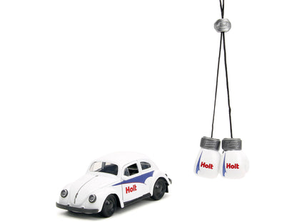 1959 Volkswagen Beetle "Holt" White with Blue Graphics and Boxing Gloves Accessory "Punch Buggy" Series 1/32 Diecast Model Car by Jada <h2>1959 Jada</h2> <p>High-quality perfect for collectors enthusi