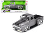 1956 Ford F-100 Pickup Truck Gray Metallic with Black Stripes "Just Trucks" Series 1/24 Diecast Model Car by Jada <h2>1956 Jada</h2> <p>High-quality perfect for collectors and enthusiasts. Features de