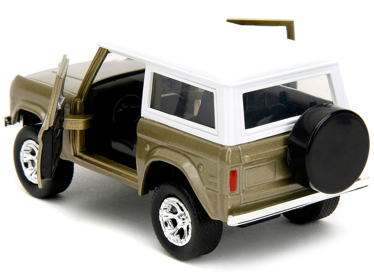 1973 Ford Bronco Gold Metallic with White Top and Groot Diecast Figure "Guardians of the Galaxy" "Marvel" Series 1/32 Model Car by Jada <h2>1973 Jada</h2> <p>High-quality perfect for collectors enthus