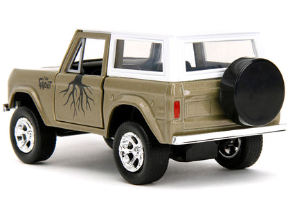 1973 Ford Bronco Gold Metallic with White Top and Groot Diecast Figure "Guardians of the Galaxy" "Marvel" Series 1/32 Model Car by Jada <h2>1973 Jada</h2> <p>High-quality perfect for collectors enthus