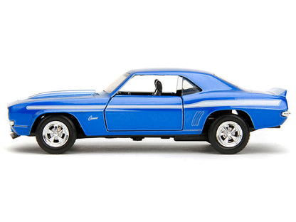 1969 Chevrolet Camaro Blue Metallic with White Stripes "2 Fast 2 Furious" (2003) Movie "Fast & Series 1/32 Diecast Model Car by Jada <h2>1969 Jada</h2> <p>High-quality perfect for collectors and enthu