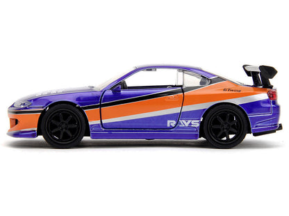 2001 Nissan Silvia S15 RHD (Right Hand Drive) Blue Metallic with Graphics "The Fast and the Furious: Tokyo Drift" (2006) Movie "Fast & Furious" Series 1/32 Diecast Car Model by Jada <h2>2001 Jada</h2>