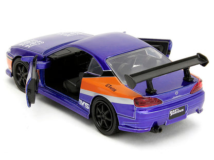 2001 Nissan Silvia S15 RHD (Right Hand Drive) Blue Metallic with Graphics "The Fast and the Furious: Tokyo Drift" (2006) Movie "Fast & Furious" Series 1/32 Diecast Car Model by Jada <h2>2001 Jada</h2>