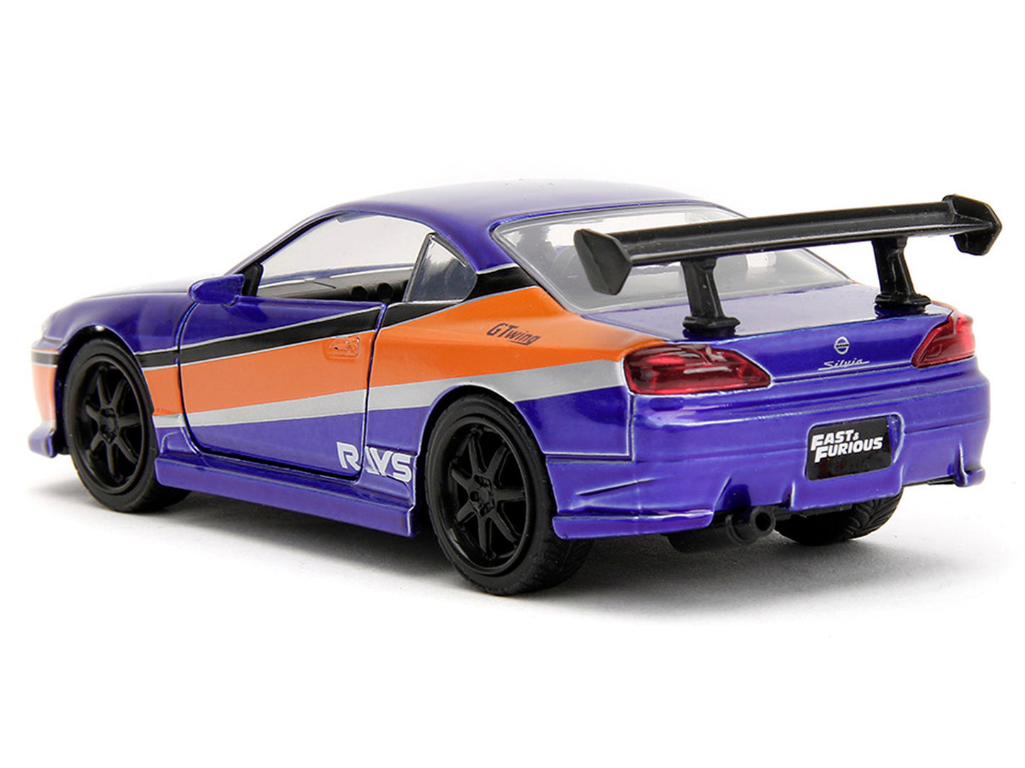 2001 Nissan Silvia S15 RHD (Right Hand Drive) Blue Metallic with Graphics "The Fast and the Furious: Tokyo Drift" (2006) Movie "Fast & Furious" Series 1/32 Diecast Car Model by Jada <h2>2001 Jada</h2>