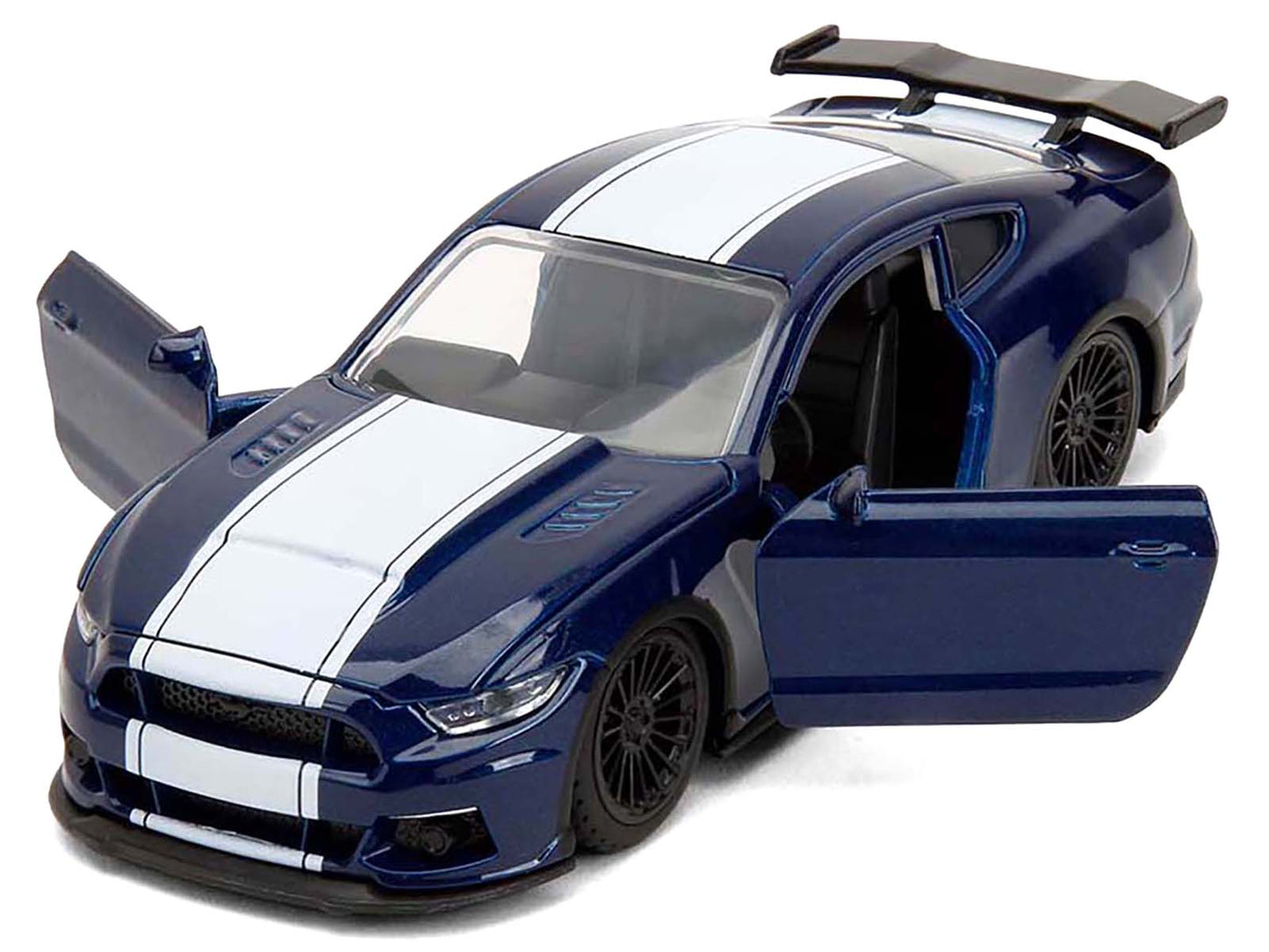2016 Ford Mustang GT Dark Blue Metallic with White Stripe "F9" (2021) Movie "Fast & Furious" Series 1/32 Diecast Model Car by Jada <h2>2016 Jada</h2> <p>High-quality perfect for collectors and enthusi