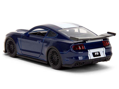 2016 Ford Mustang GT Dark Blue Metallic with White Stripe "F9" (2021) Movie "Fast & Furious" Series 1/32 Diecast Model Car by Jada <h2>2016 Jada</h2> <p>High-quality perfect for collectors and enthusi