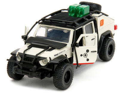 Jeep Gladiator Pickup Truck with Equipment Shell Beige Graphics "Biosyn Genetics" "Jurassic World Dominion" (2022) Movie "Hollywood Rides" Series 1/32 Diecast Model Car by Jada <h2>Jeep Jada</h2> <p>H