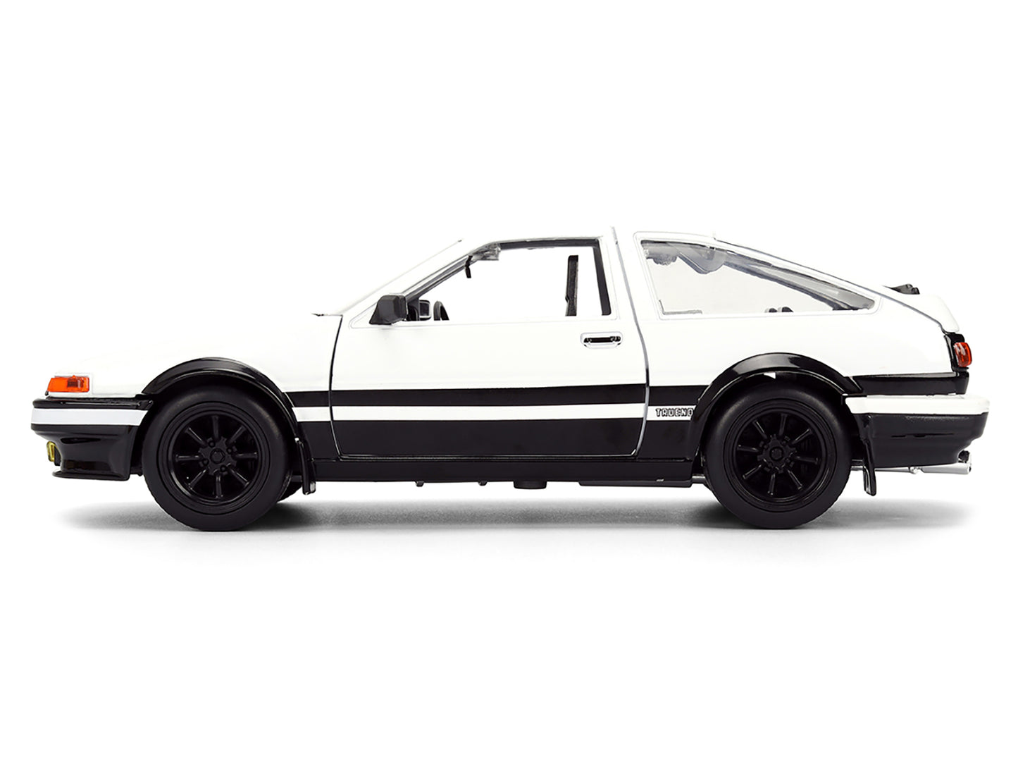 Toyota Trueno (AE86) RHD (Right Hand Drive) White and Black with Graphics Takumi Diecast Figure "Initial D" (1998-2021) TV Series "Anime Hollywood Rides" 1/24 Model by Jada <h2>Toyota Jada</h2> <p>Hig