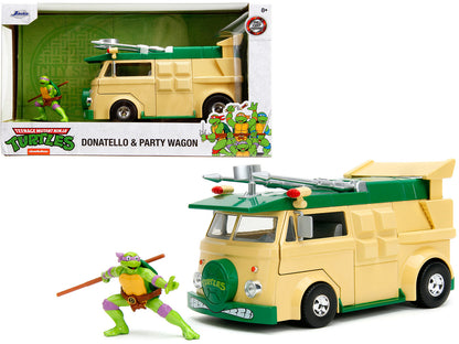 Party Wagon Green and Beige Donatello Diecast Figure "Teenage Mutant Ninja Turtles" "Hollywood Rides" Series Model by Jada <h2>Party Jada</h2> <p>High-quality car perfect for collectors enthusiasts. F