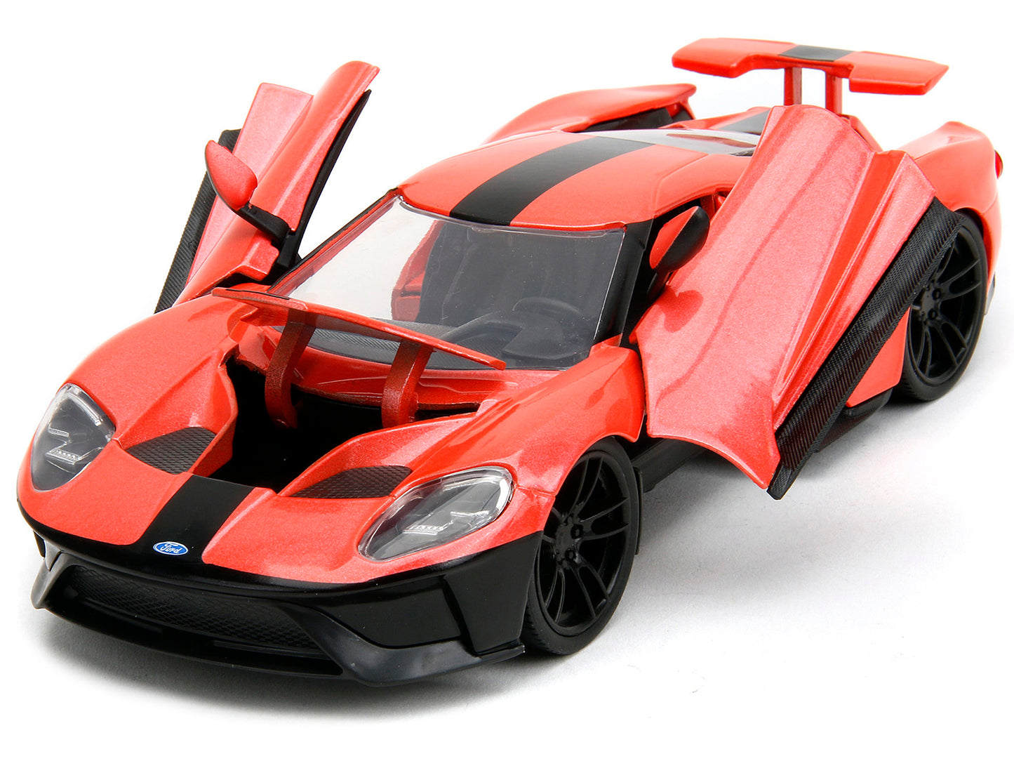 2017 Ford GT Light Red Metallic with Black Stripe "Pink Slips" Series 1/24 Diecast Model Car by Jada <h2>2017 Jada</h2> <p>High-quality perfect for collectors and enthusiasts. Features detailed interi