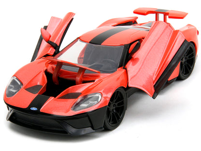 2017 Ford GT Light Red Metallic with Black Stripe "Pink Slips" Series 1/24 Diecast Model Car by Jada <h2>2017 Jada</h2> <p>High-quality perfect for collectors and enthusiasts. Features detailed interi
