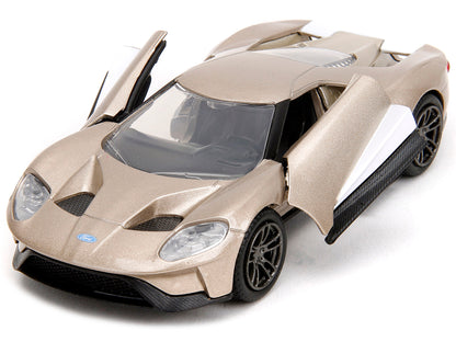 2017 Ford GT Gold Metallic with White Accents "Pink Slips" Series 1/32 Diecast Model Car by Jada <h2>2017 Jada</h2> <p>High-quality perfect for collectors and enthusiasts. Features detailed interior e