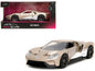 2017 Ford GT Gold Metallic with White Accents "Pink Slips" Series 1/32 Diecast Model Car by Jada <h2>2017 Jada</h2> <p>High-quality perfect for collectors and enthusiasts. Features detailed interior e