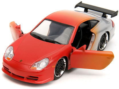 Porsche 911 GT3 RS Matt Orange and Silver Metallic "Pink Slips" Series 1/32 Diecast Model Car by Jada <h2>Porsche Jada</h2> <p>High-quality perfect for collectors enthusiasts. Features detailed interi