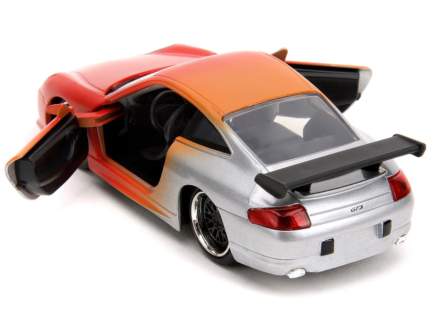 Porsche 911 GT3 RS Matt Orange and Silver Metallic "Pink Slips" Series 1/32 Diecast Model Car by Jada <h2>Porsche Jada</h2> <p>High-quality perfect for collectors enthusiasts. Features detailed interi