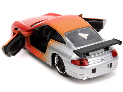 Porsche 911 GT3 RS Matt Orange and Silver Metallic "Pink Slips" Series 1/32 Diecast Model Car by Jada <h2>Porsche Jada</h2> <p>High-quality perfect for collectors enthusiasts. Features detailed interi