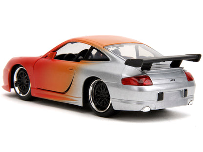 Porsche 911 GT3 RS Matt Orange and Silver Metallic "Pink Slips" Series 1/32 Diecast Model Car by Jada <h2>Porsche Jada</h2> <p>High-quality perfect for collectors enthusiasts. Features detailed interi